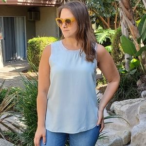 Like new! Lou & Grey Light Blue Chambray Tank